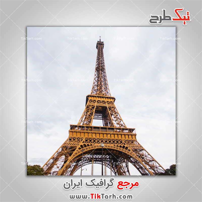 دانلود تصویر لارج فرمت برج ایفل و آسمان