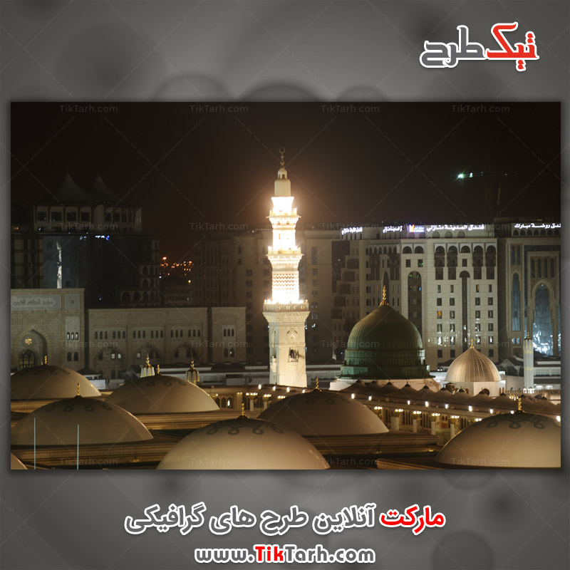 دانلود تصویر مذهبی گنبد مسجد نبی