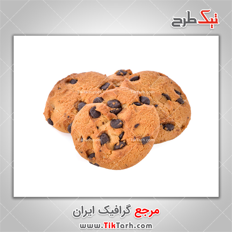 عکس لارج فرمت کوکی با تکه های شکلات