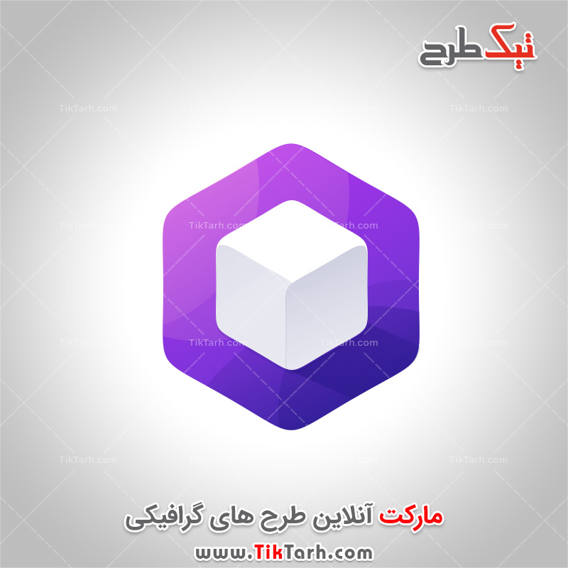 دانلود طرح لایه باز لوگوی مکعب