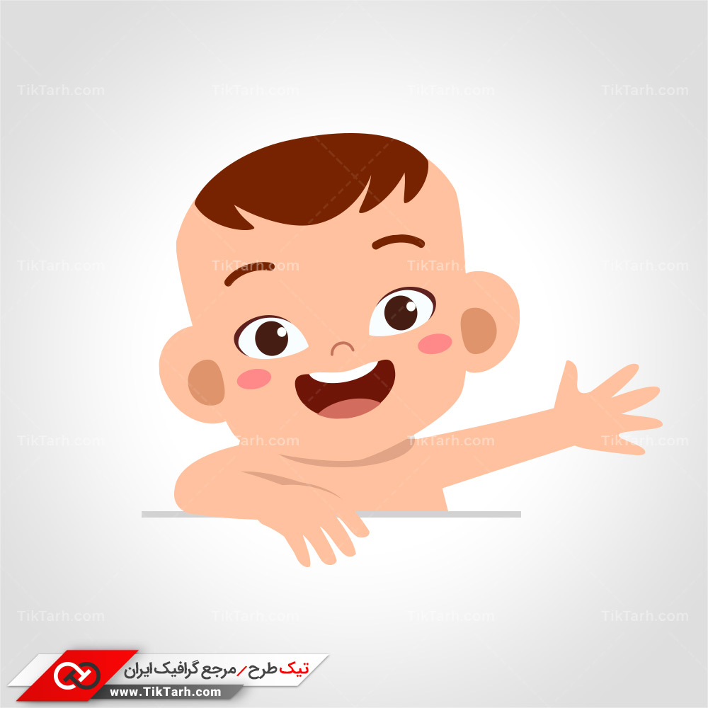 دانلود طرح لایه باز نوزاد چینی کارتونی
