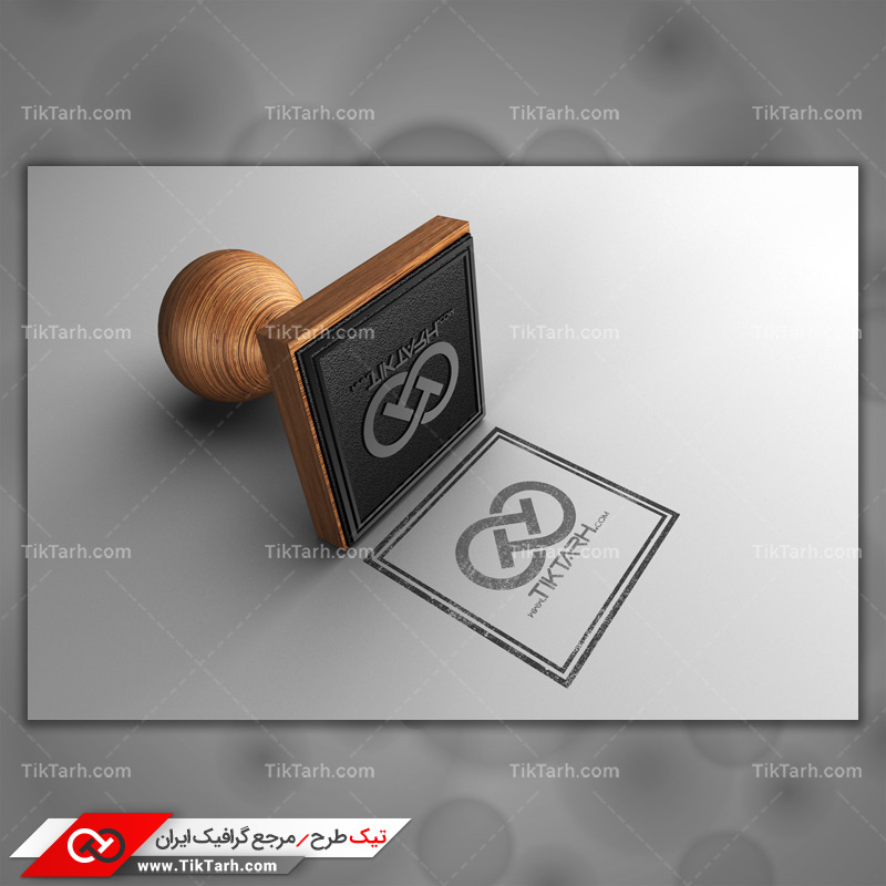 دانلود طرح لایه باز موکاپ لوگو با مهر و استامپ