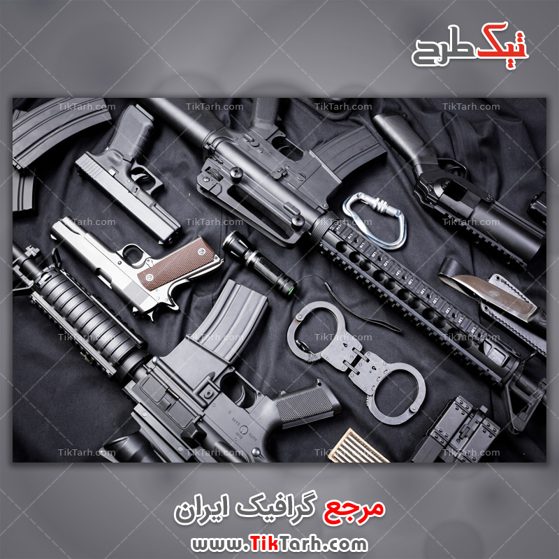 دانلود عکس با کیفیت تفنگ و تجهیزات نظامی