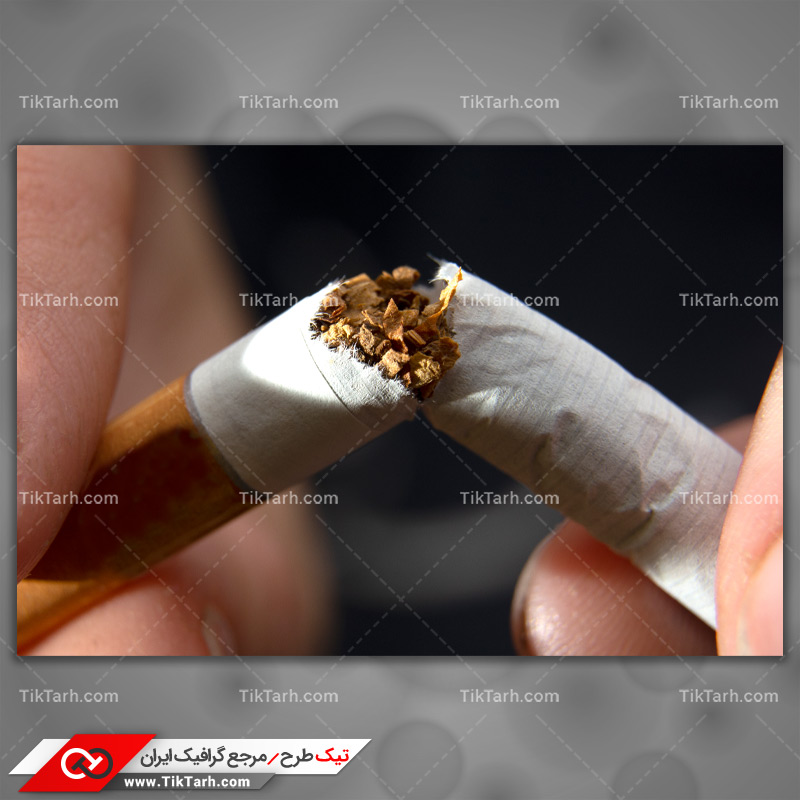 دانلود تصویر گرافیکی سیگار شکسته