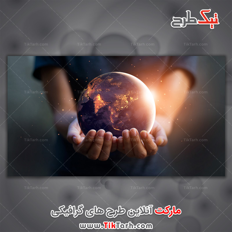 دانلود تصویر لارج فرمت سیاره روی دست