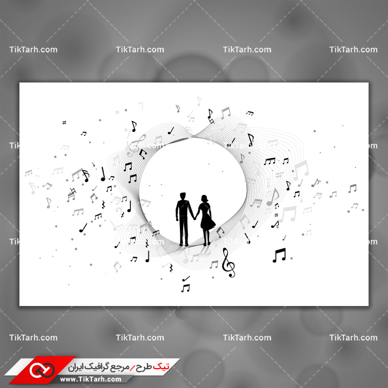 دانلود پس زمینه طراحی با طرح فانتزی موزیک