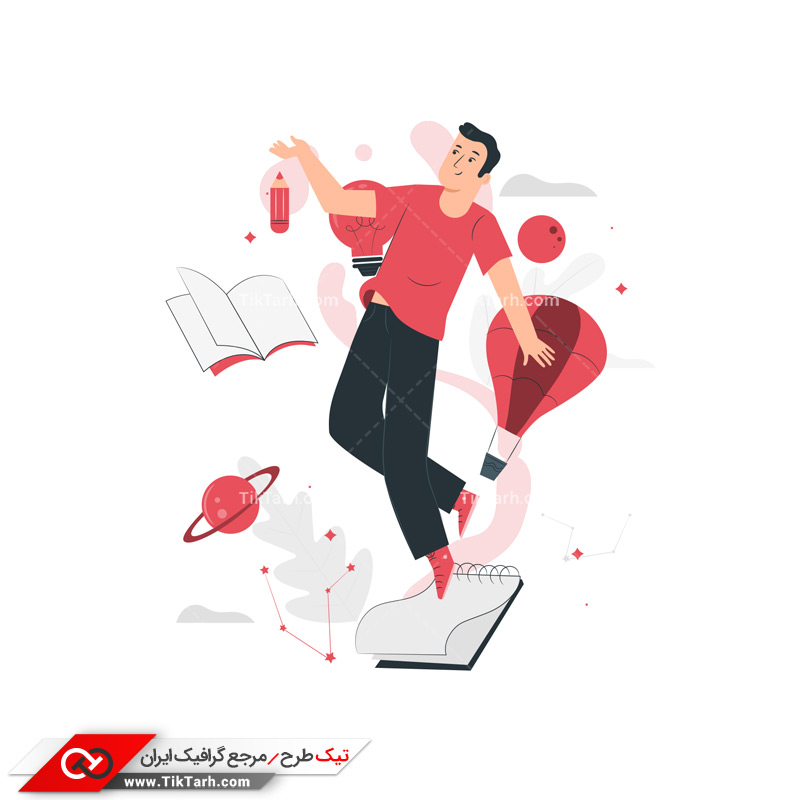 دانلود وکتور مفهومی علم ستاره شناسی