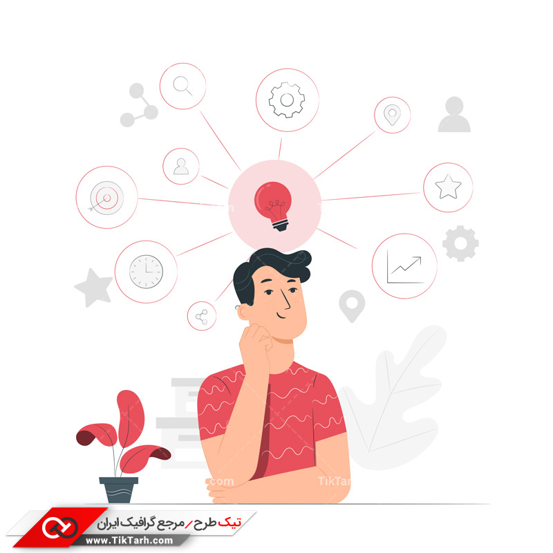 دانلود وکتور مفهومی ایده کاری