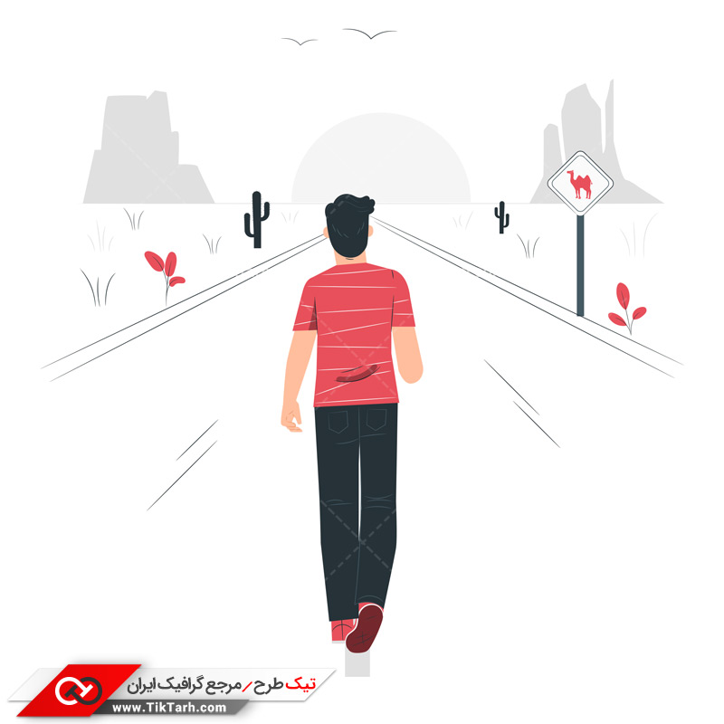 دانلود وکتور مفهومی قدم زدن