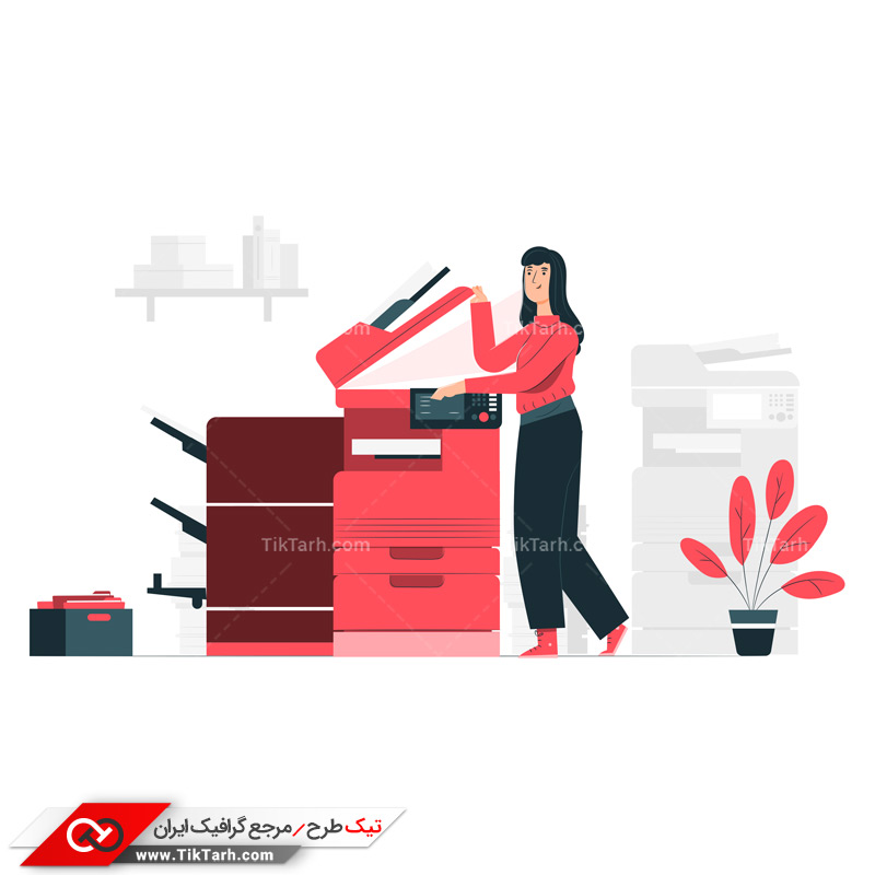 دانلود وکتور مفهومی پرینت