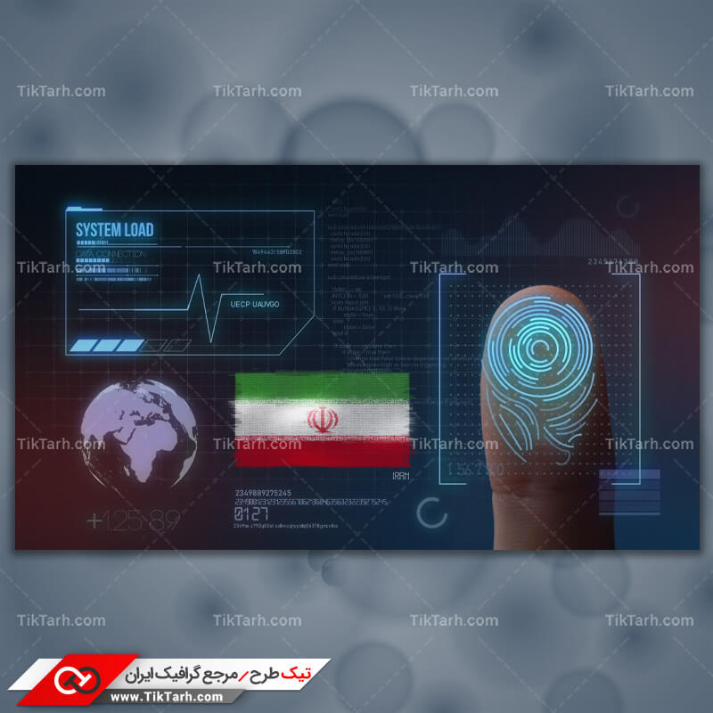 دانلود عکس با کیفیت پرچم ایران و اثر انگشت