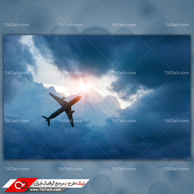 دانلود تصویر با کیفیت هواپیما در حال پرواز