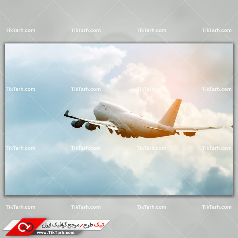 دانلود تصویر با کیفیت هواپیما در آسمان