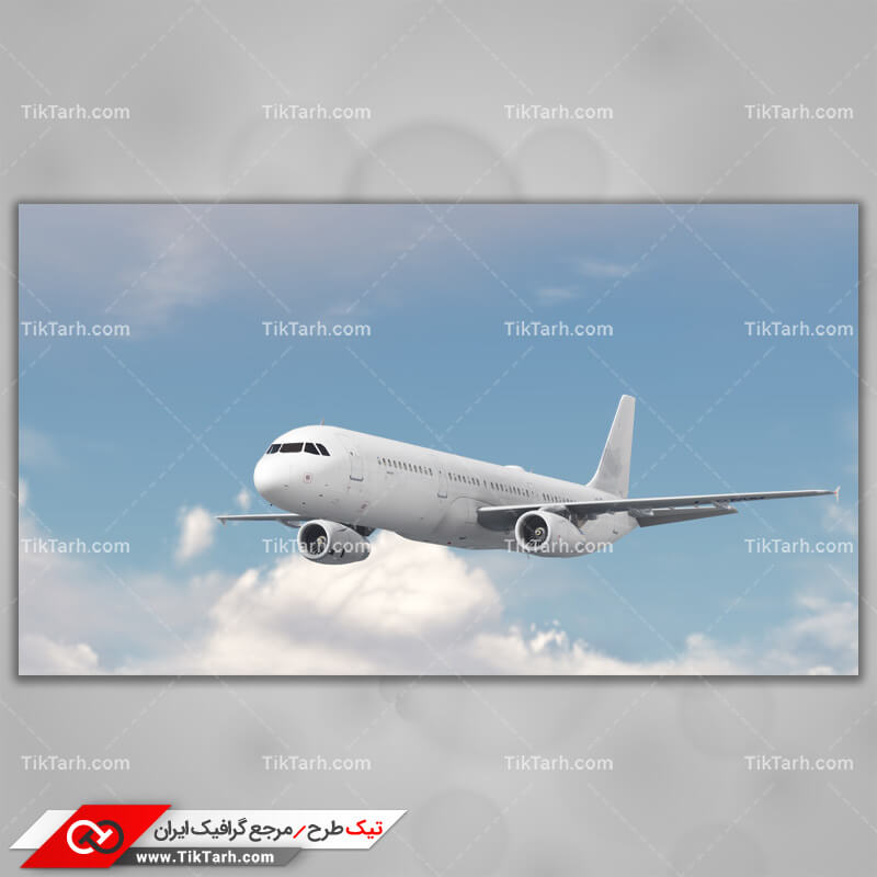 دانلود تصویر با کیفیت هواپیما و ابرها