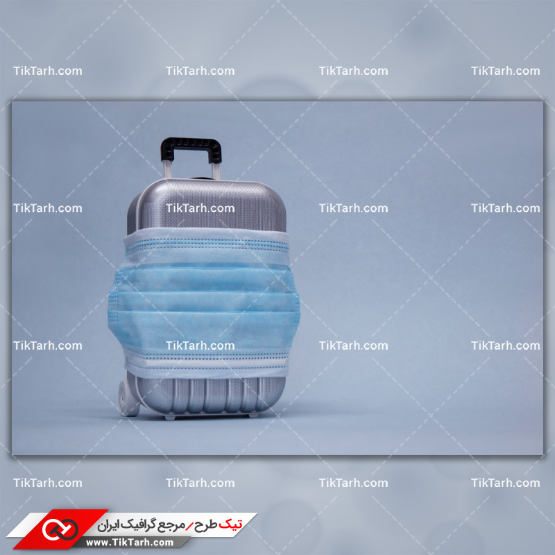 دانلود تصویر با کیفیت چمدان و ماسک