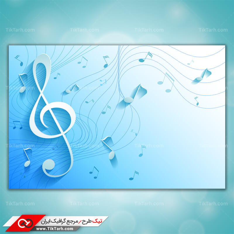 دانلودپس زمینه طراحی با طرح موسیقی