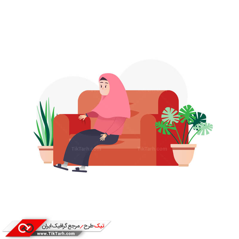 دانلود طرح آماده کلیپ آرت مذهبی دختر با حجاب