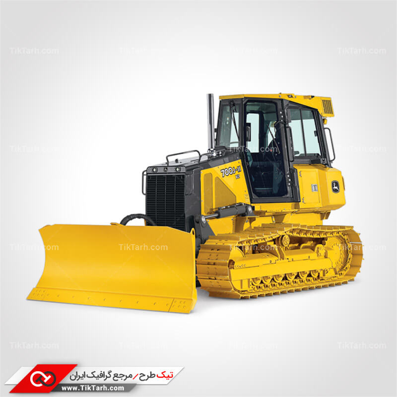 دانلود طرح لایه باز بولدوزر زرد