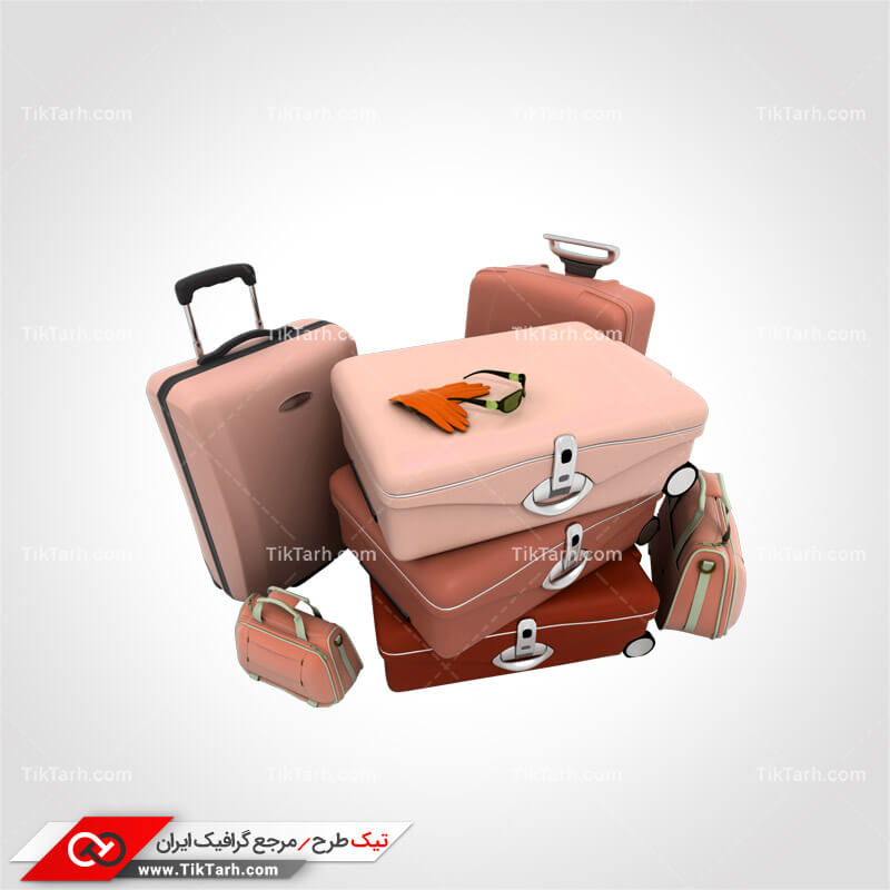 دانلود طرح لایه باز کیف و چمدان های مسافرتی