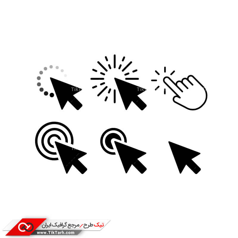 دانلود طرح لایه باز ملزومات طراحی طرح کلیک کردن