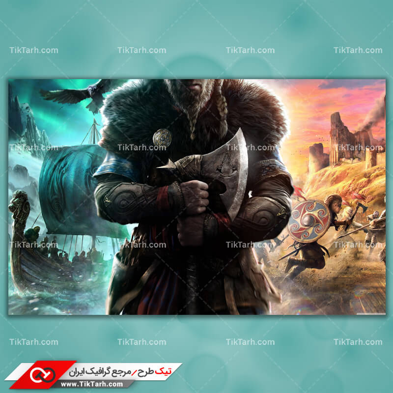 تصویر بسیار با کیفیت بازی کامپیوتری assassin's creed valhalla