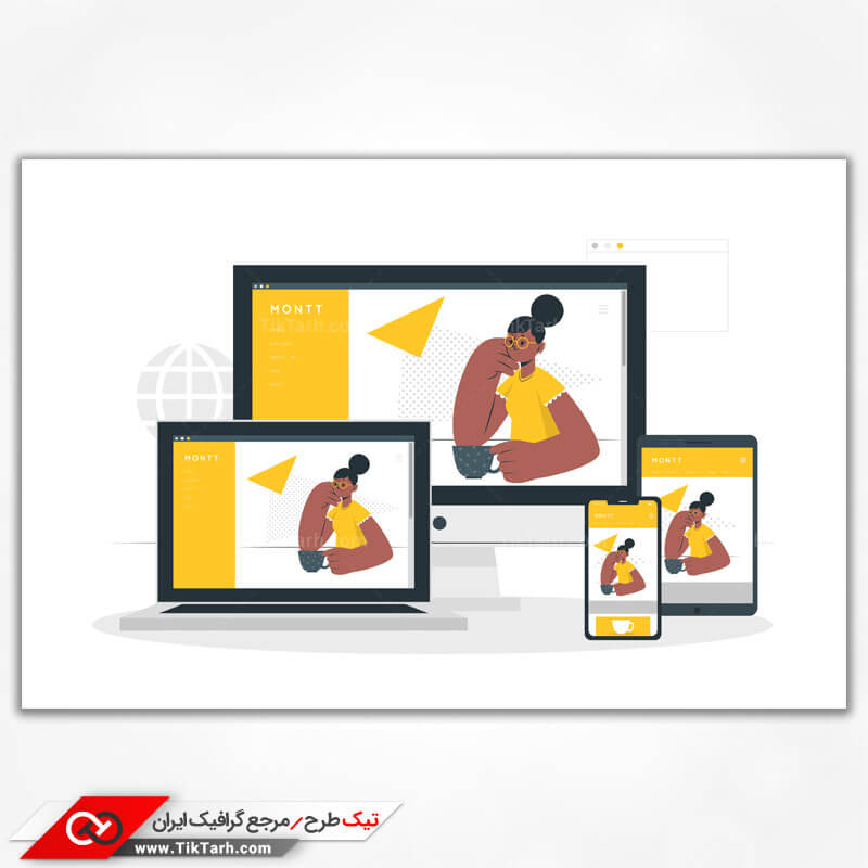 وکتور مفهومی اشتراک گذاری عکس