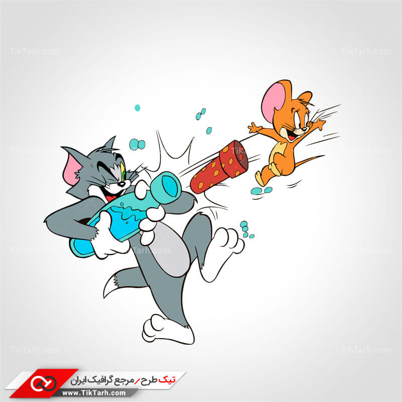 دانلود طرح لایه باز کارتونی تام جری شیطون