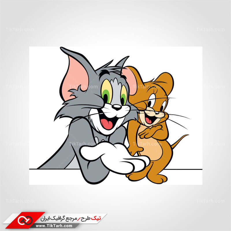 دانلود طرح لایه باز کارتونی تام و جری
