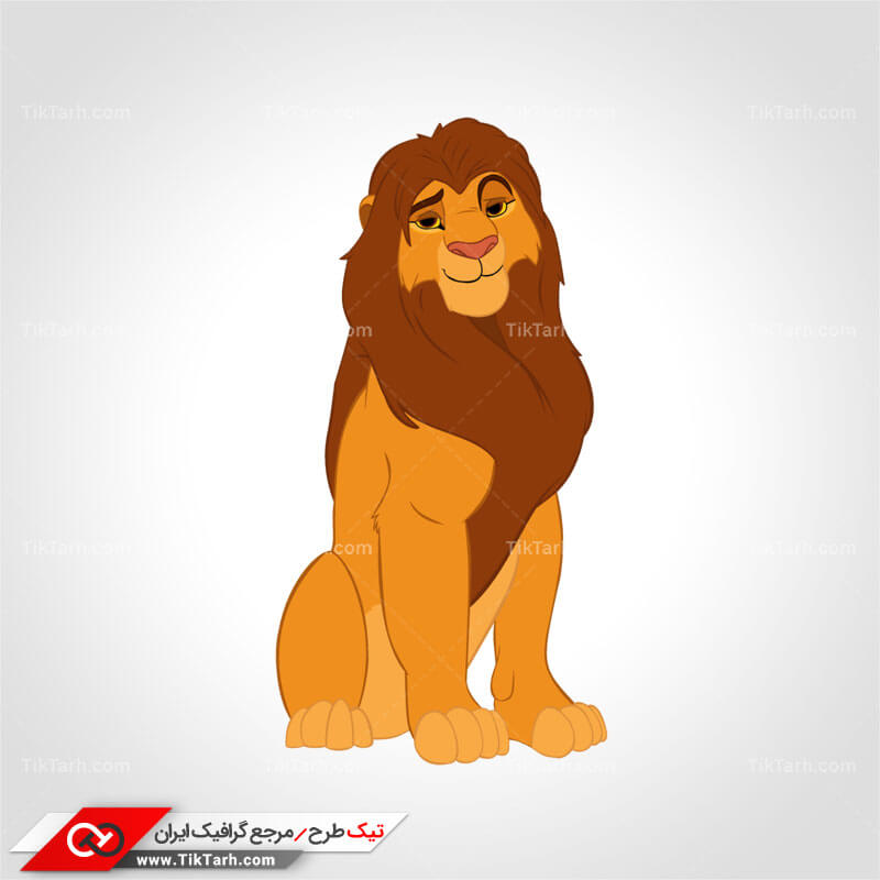 طرح لایه باز کارتونی شیر شاه