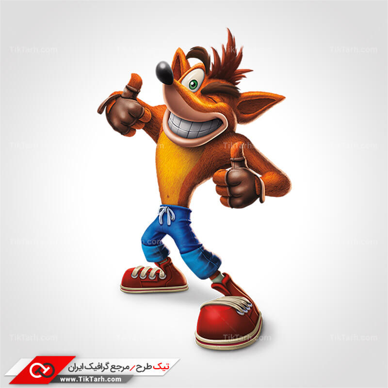 دانلود طرح لایه باز کارتونی crash