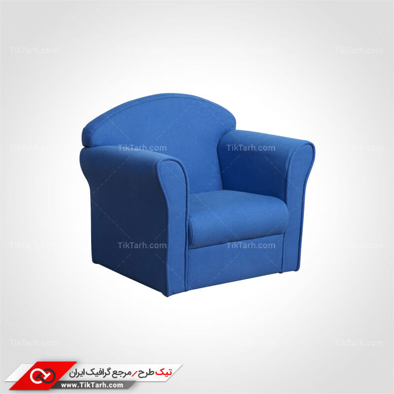 دانلود طرح لایه باز مبل راحتی آبی