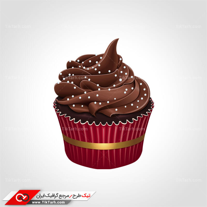 دانلود طرح لایه باز کاپ کیک کاکائویی