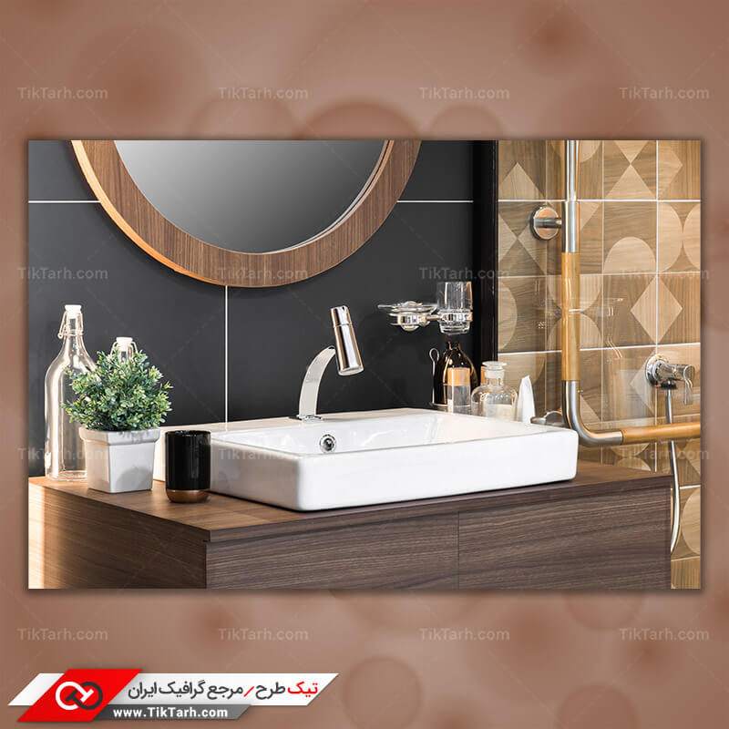 دانلود تصویر با کیفیت روشویی کابینتی