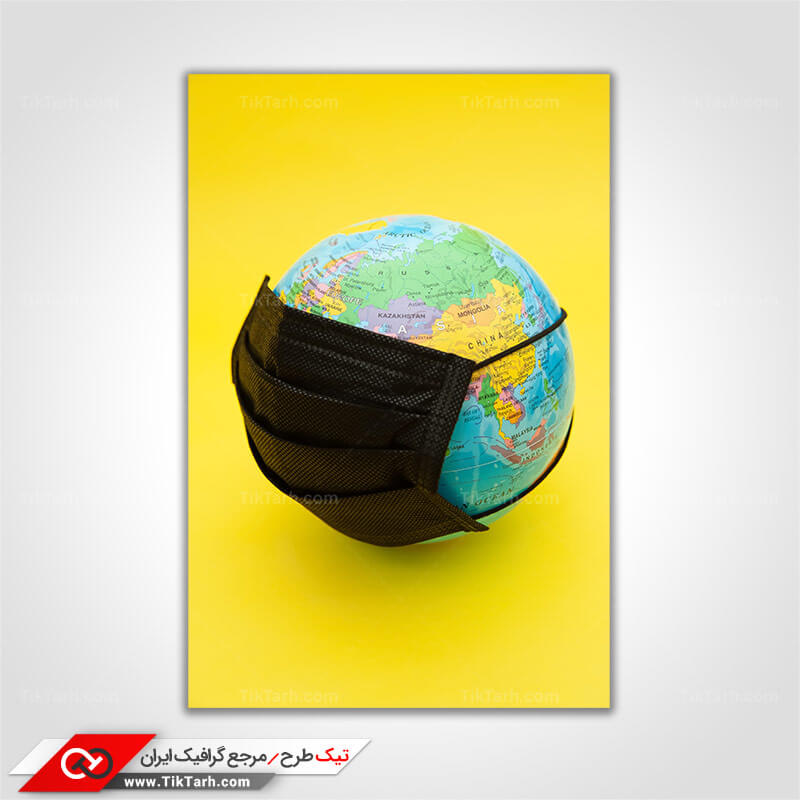 عکس گرافیکی با کیفیت پیشگیری با ماسک