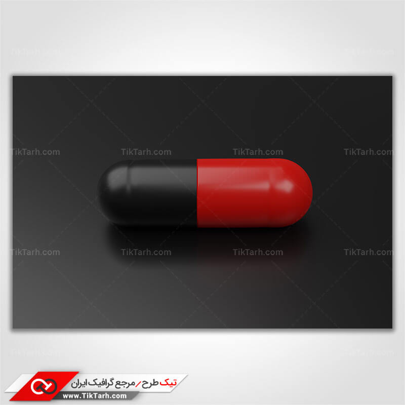 عکس گرافیکی با کیفیت کپسول دورنگ