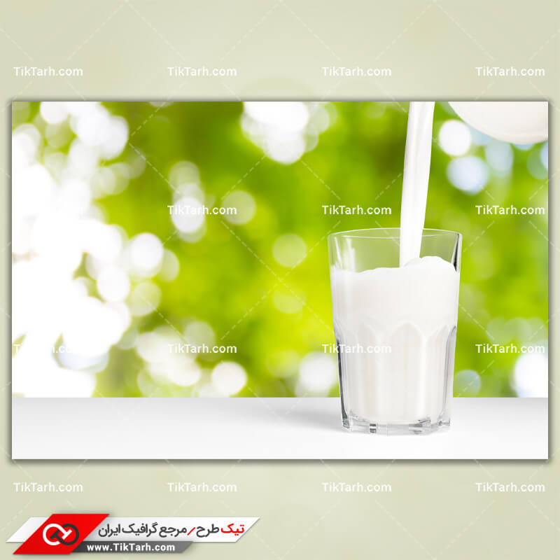 دانلود عکس بسیار با کیفیت لیوان شیر