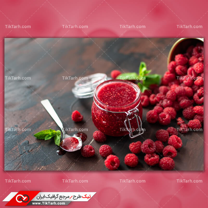 تصویر بسیار با کیفیت ظرف مربا شاتوت