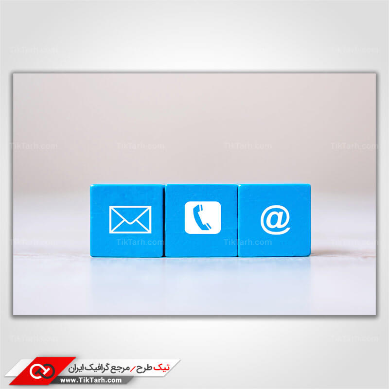 عکس با کیفیت آیکون های اطلاعات تماس