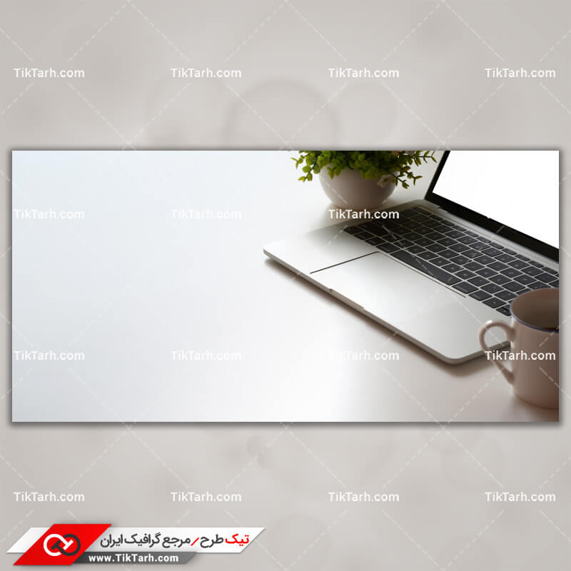 تصویر گرافیکی تکنولوژی و لپ تاپ