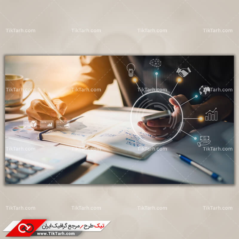 دانلود تصویر تکنولوژی و کسب و کار مدرن