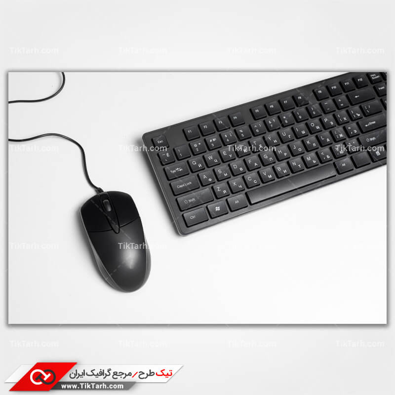 دانلود تصویر گرافیکی ماوس و کیبورد مشکی