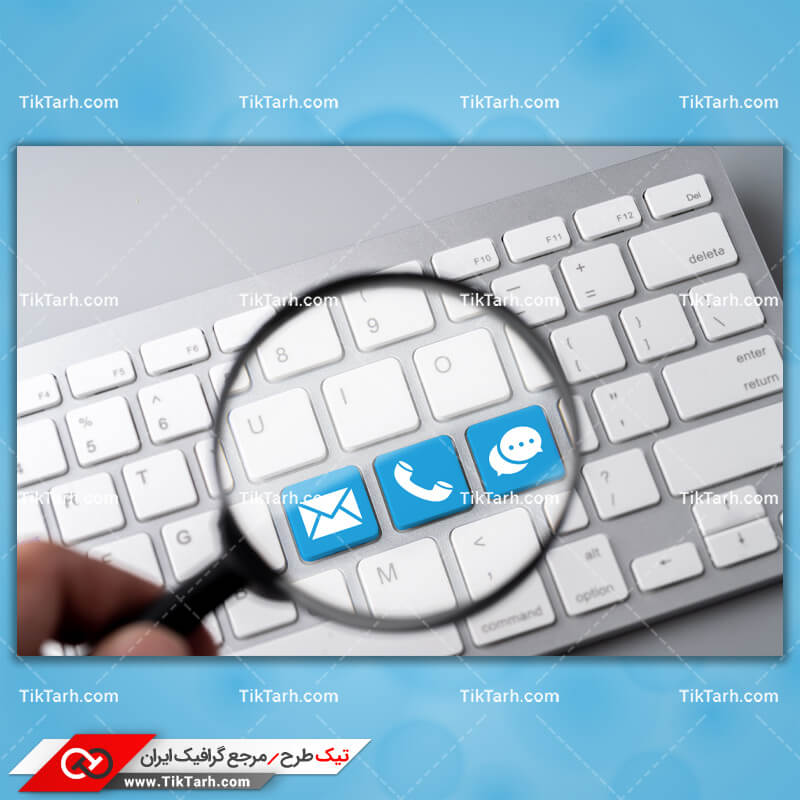 تصویر گرافیکی کیبورد با طرح آیکون ها