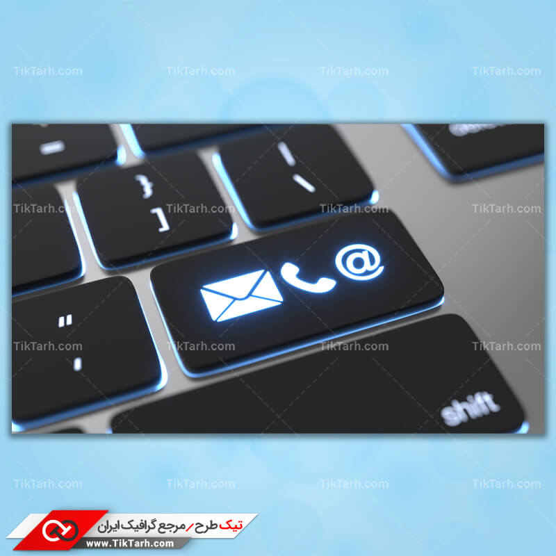 تصویر گرافیکی کیبورد و آیکون ها