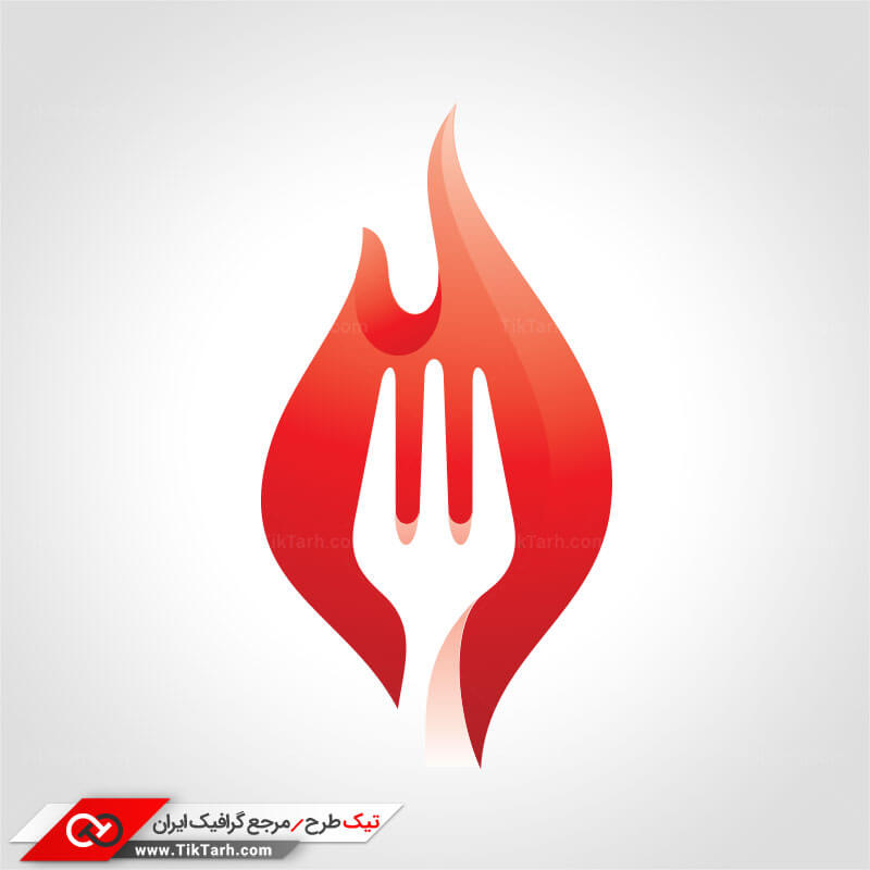 دانلود طرح لایه باز لوگو چنگال