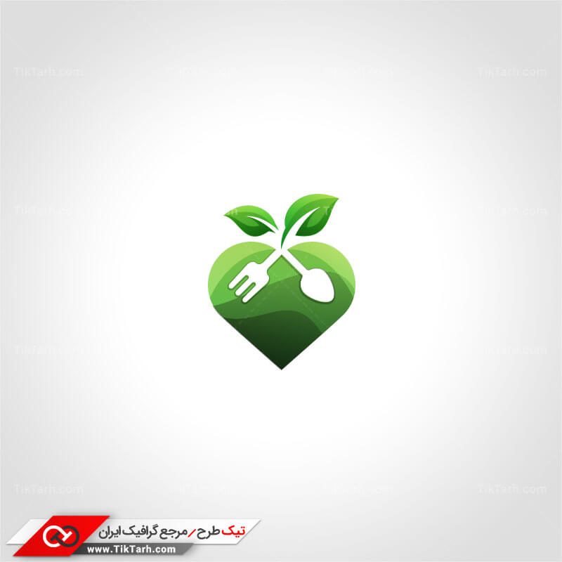 طرح لایه باز لوگو رستوران