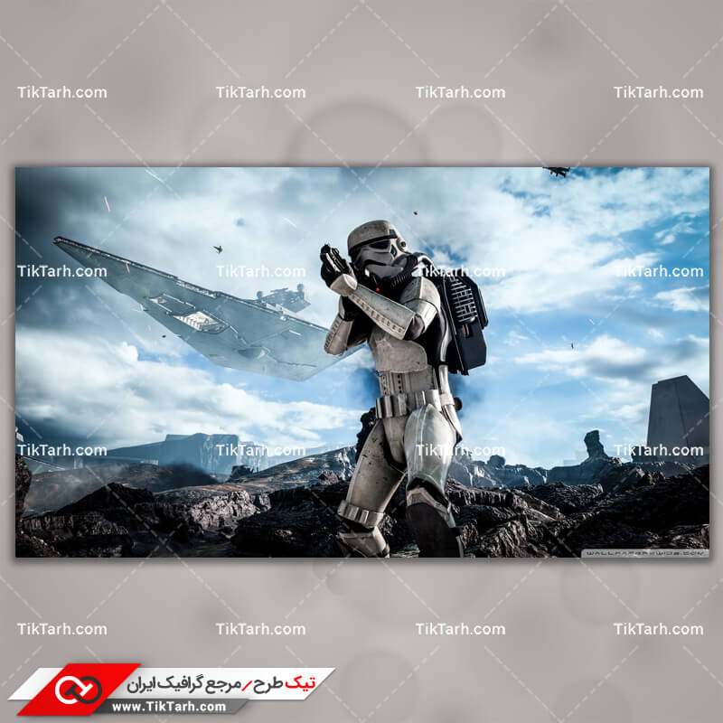 تصویر با کیفیت بازی star wars battlefront stormtrooper