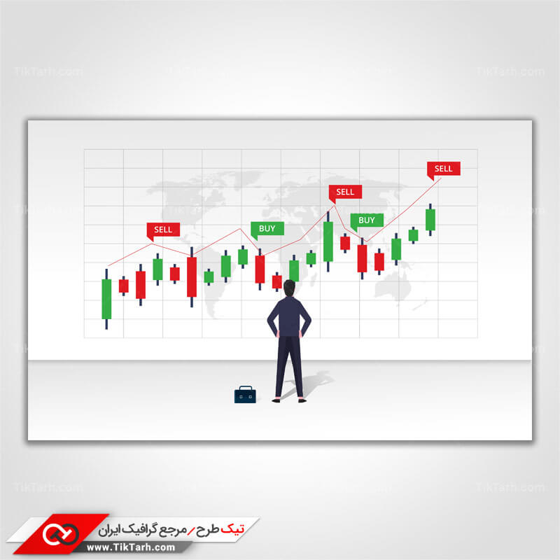دانلود پس زمینه طراحی با طرح آمار خرید و فروش