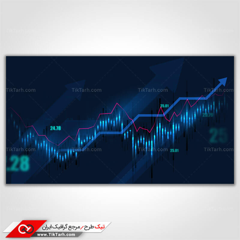 پس زمینه طراحی با نمودار آماری