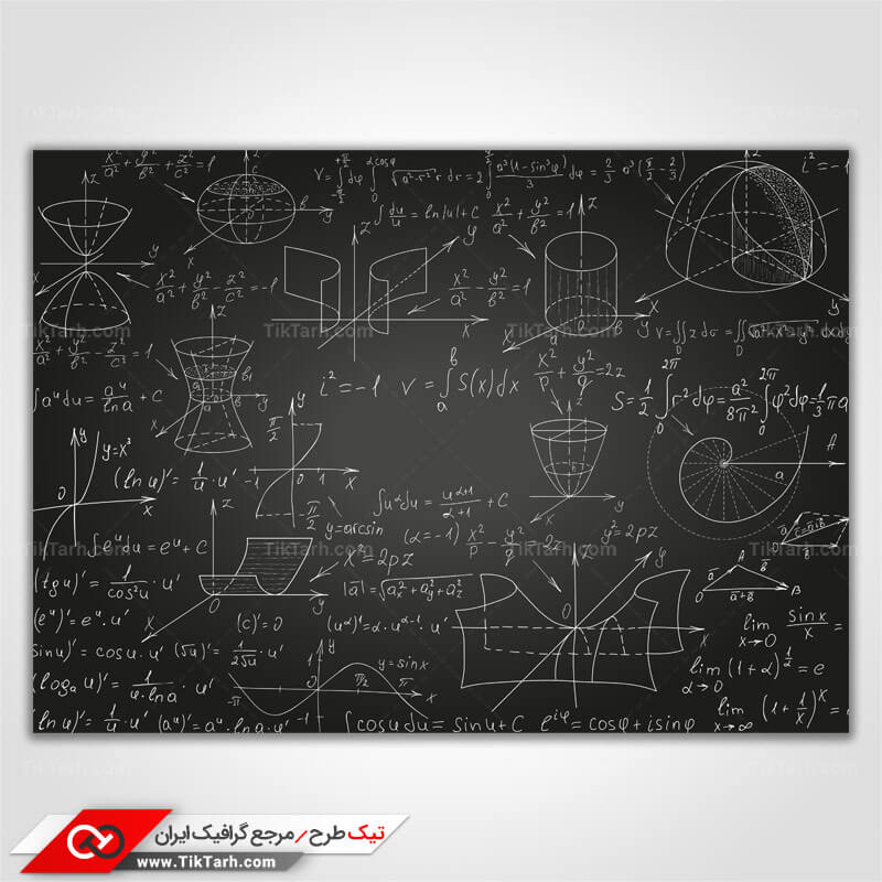 دانلود پس زمینه طراحی با طرح فرمول های ریاضی