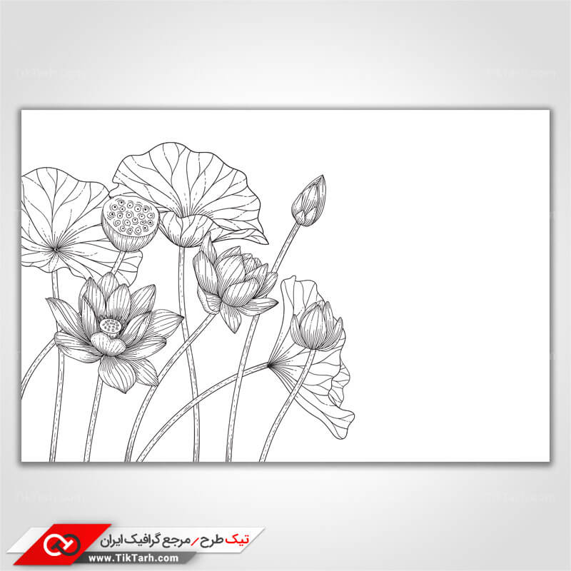 دانلود پس زمینه طراحی با طرح بوته و گل